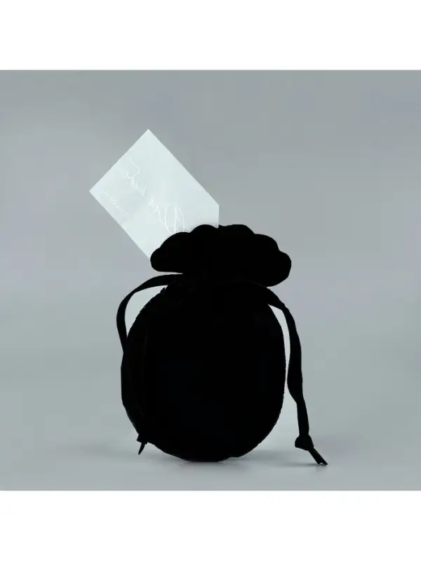 Мешочек подарочный замшевый &laquo;Для тебя&raquo;, черный, тиснение, 9&times;12 см &plusmn; 1.5 см