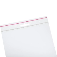 Пакет с замком (Zip Lock) с европодвесом 15 х 22 см, 60 мкм, 100 шт/уп