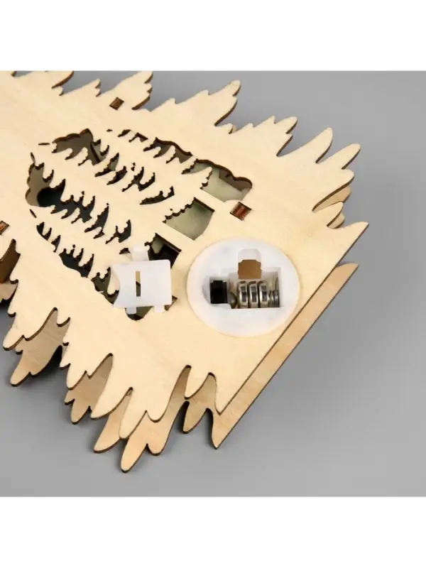 Подвеска световая &laquo;Дед Мороз&raquo;, 13&times;3&times;18 см, 6 LED, от батареек, свечение тёплое белое