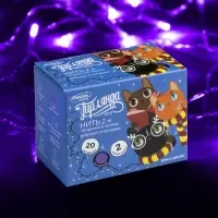Гирлянда &laquo;Нить&raquo; 2 м, IP20, прозрачная нить, 20 LED, 2 режима, от батареек АА&times;3, свечение фиолетовое