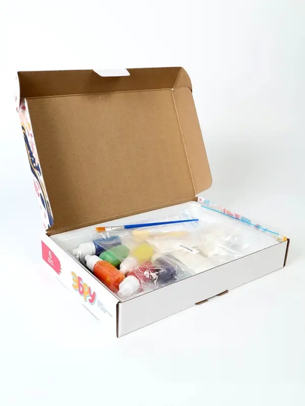 Набор для рисования на воде эбру, 6 цветов, А5