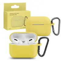 Чехол APods Pro Hang Silicon Сase с карабином   SL yellow