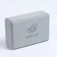 Блок для йоги Sangh, 23&times;15&times;8 см, серый