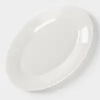 Блюдо овальное c утолщённым краем Доляна White Label, 27.3&times;18.6&times;2 см, фарфор, белое