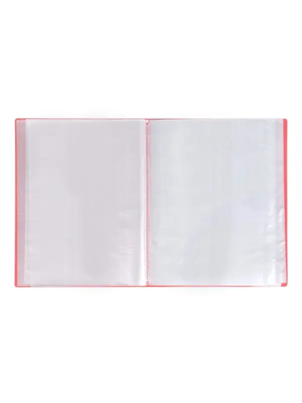 Папка А4, 100 прозрачных файлов, 400 мкм, МИКС