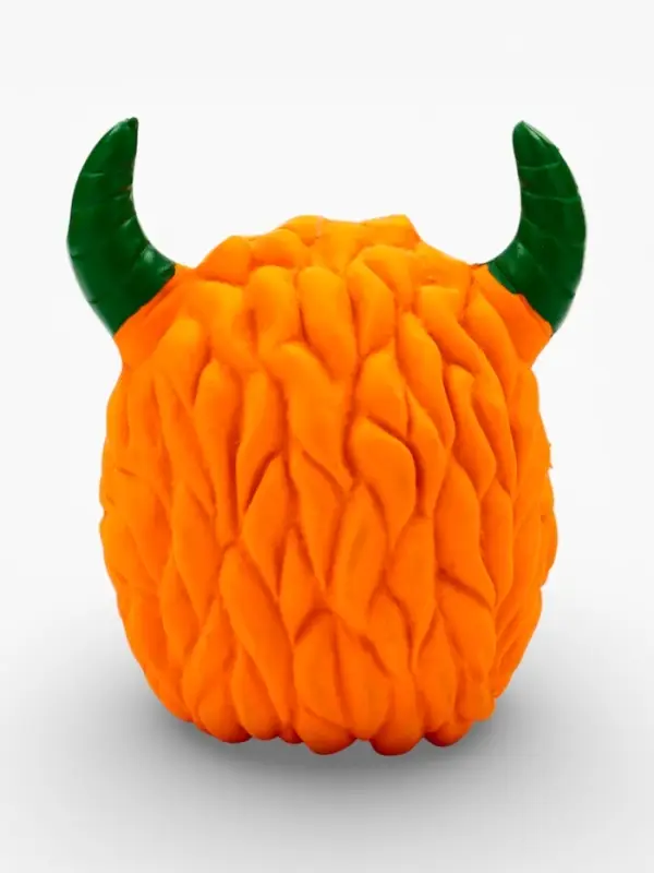 Пищащая игрушка для собак &laquo;Монстр&raquo;, 7&times;5.5 см, латекс, оранжевая