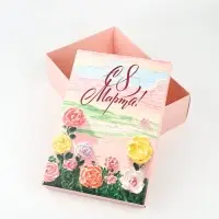 Коробка складная &laquo;С 8 Марта!&raquo;, 30&times;20&times;9 см