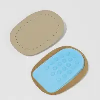 Подпяточники для обуви кожаные, 10&times;6.5 см, пара, бежевые