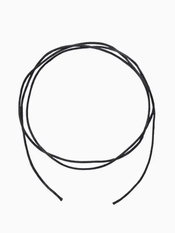 Шнурок для крестика, набор 3 шт. длина 100 см, диаметр 1.5 мм, нейлоновый гайтан, черный