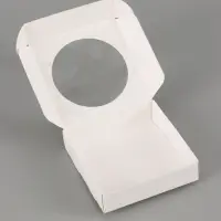 Коробка подарочная самосборная с окном &laquo;Цветы&raquo;, 11.5&times;11.5&times;3 см