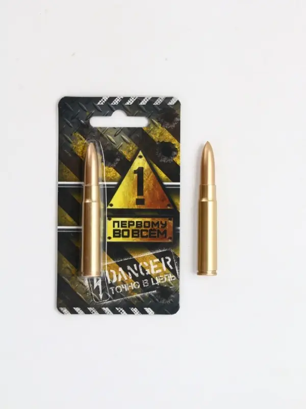 Ручка пуля Ручка пуля "Первому во всём" на подложке