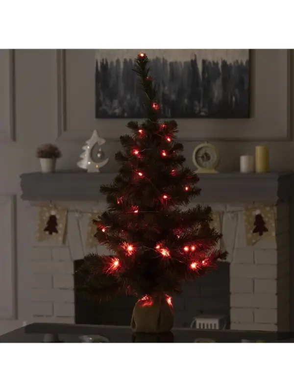 Гирлянда &laquo;Нить&raquo; 5 м, роса, IP20, серебристая нить, 50 LED, пульт ДУ, свечение RGB, USB