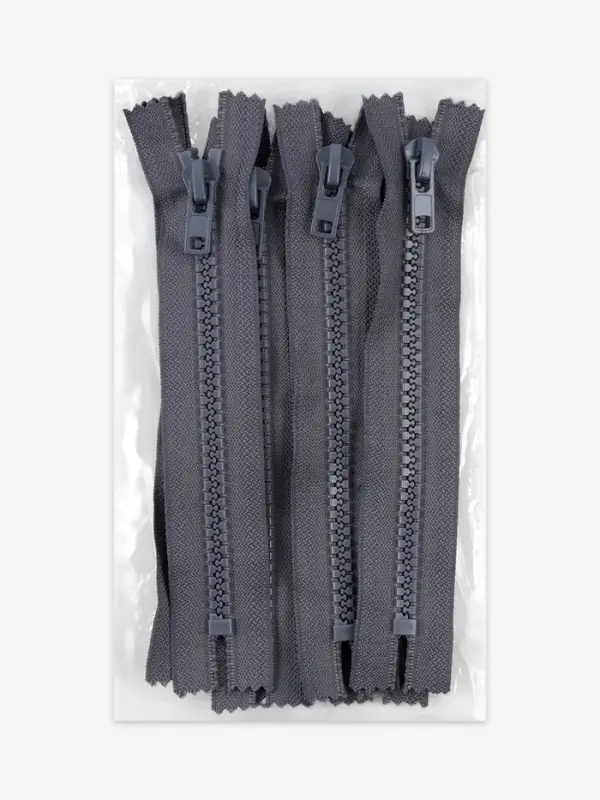 Молния &laquo;Трактор&raquo;, №8, неразъёмная, замок автомат, 18 см, тёмно-серая