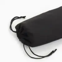 Чехол для очков на затяжке, плотность 110 г/м&sup2;, размер 8.7&times;0.5&times;17.5 см, чёрный