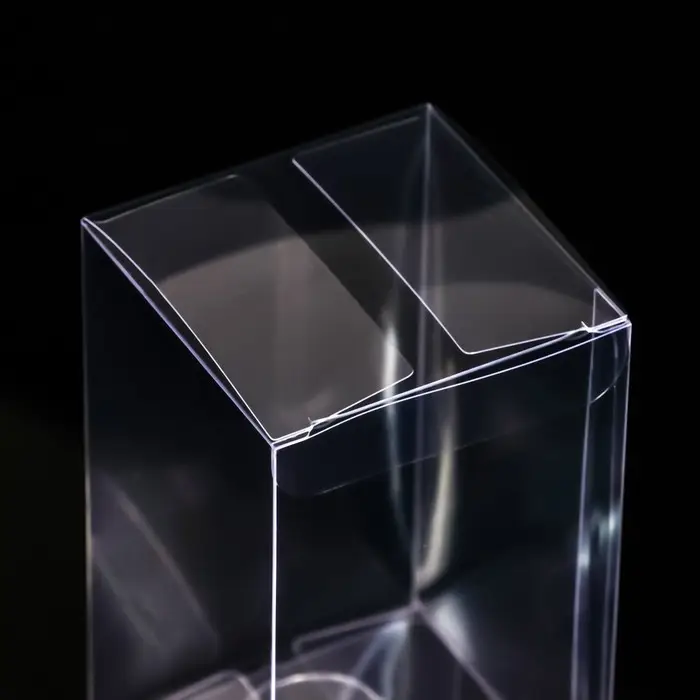 Складная прозрачная коробка из PVC, для упаковки подарков, 7×7×12 см Складная прозрачная коробка из PVC, для упаковки подарков, 7×7×12 см