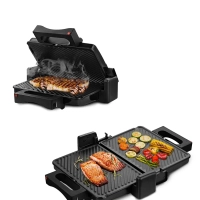 Электрогриль для дома со съемными панелями КТ-3698 - 2000 Вт Электрогриль для дома со съемными панелями КТ-3698 - 2000 Вт