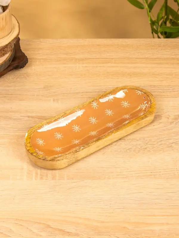 Подставка под благовония "Сани" 28х10х3 см, манговое дерево