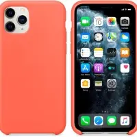 Чехол iPh 11 Pro Max Silicon Case 100% ORG Orange (c LOGO)