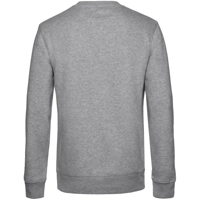 Свитшот унисекс King, серый меланж, размер S