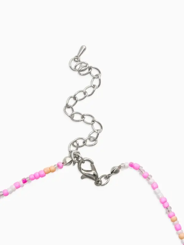 Бусы детские "Выбражулька" бисер, бабочка, 38 см, разноцветные