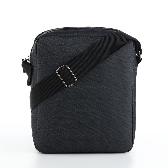 Сумка мужская на молниях, наружный карман, цвет серый Сумка мужская на молниях, наружный карман, цвет серый