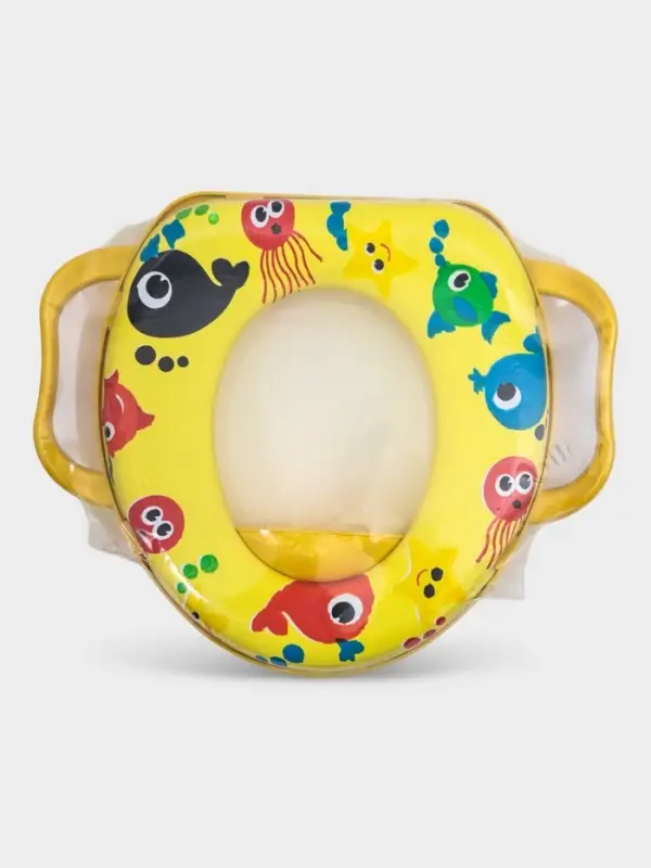 Сиденье для унитаза детское с ручками Доляна &laquo;Морские жители&raquo;, 30&times;36 см