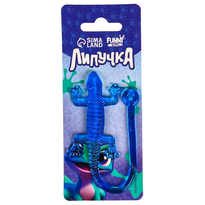 Липучка «Ящерка», цвета МИКС, на блистере Липучка «Ящерка», цвета МИКС, на блистере