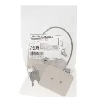 Замок блокиратор на окно ТУНДРА, самоклеющийся, с тросом 18 см