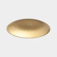 Тарелка Magistro Brown Marble, d=21 см, стекло, коричневая