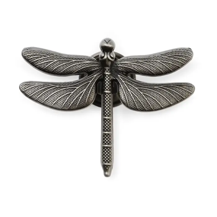 Ручка-кнопка CAPPIO PRO &laquo;Стрекоза&raquo; 47&times;60 мм, цвет старинное серебро