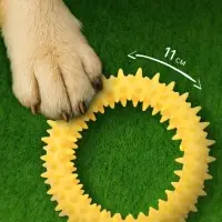 Плавающая игрушка для собак Пижон Premium &laquo;Колючки&raquo;, 11 см, вспененный TPR, жёлтая