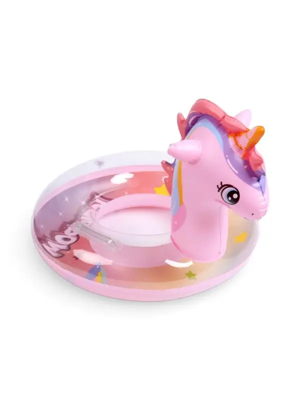 Круг для плавания &laquo;Единорог&raquo;, надувной, d=65 см, от 3 лет, с ручками, розовый