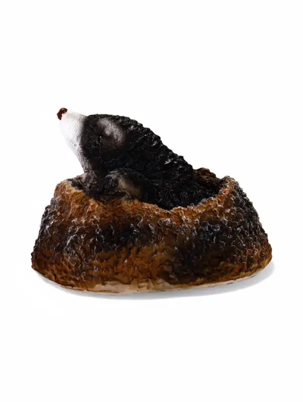 Садовая фигура из полистоуна &laquo;Крот из норки&raquo;, 18&times;18&times;12 см