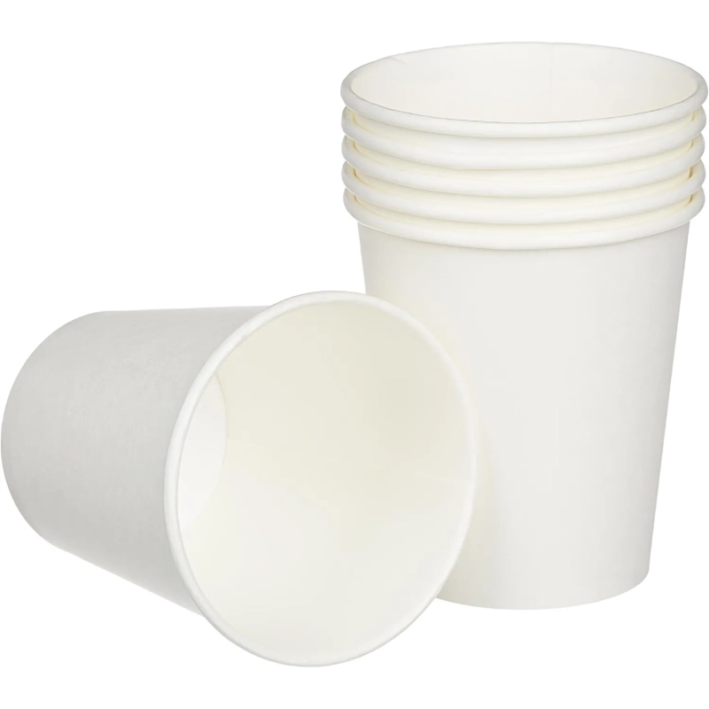 Стакан одноразовый бум однослойный d-80мм 200мл белый 50шт/уп