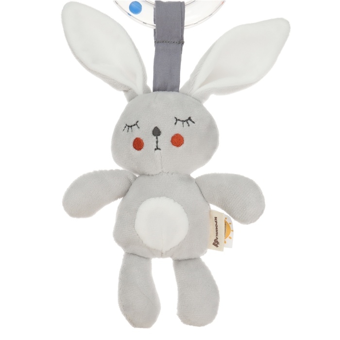 Подвеска - погремушка «Зайка Бонни», прорез, пищалка, шуршалка, на кроватку, коляску, Крошка Я Подвеска - погремушка «Зайка Бонни», прорез, пищалка, шуршалка, на кроватку, коляску, Крошка Я