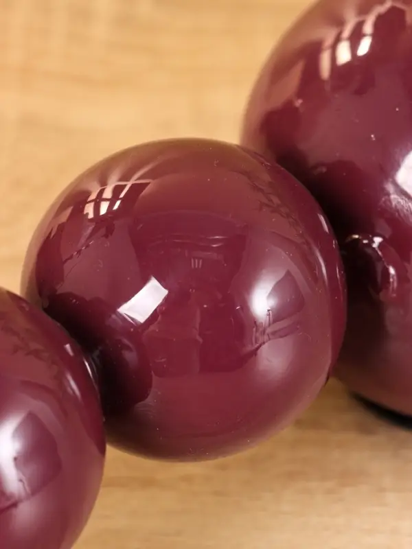 Подсвечник на 3 свечи «Бусы», с 7 сферами, 44×8×8 см, баклажановый Подсвечник на 3 свечи «Бусы», с 7 сферами, 44×8×8 см, баклажановый