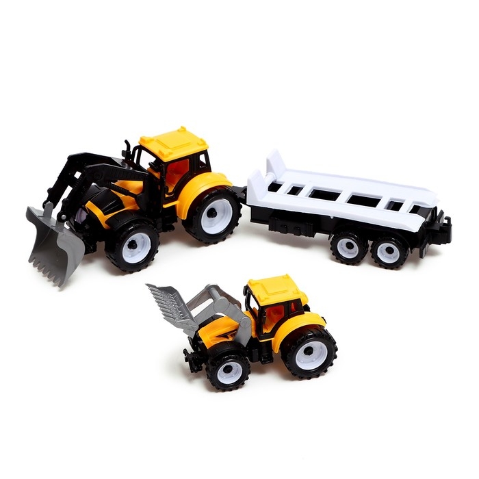 Трактор инерционный «Фермер», с прицепом и трактором Трактор инерционный «Фермер», с прицепом и трактором