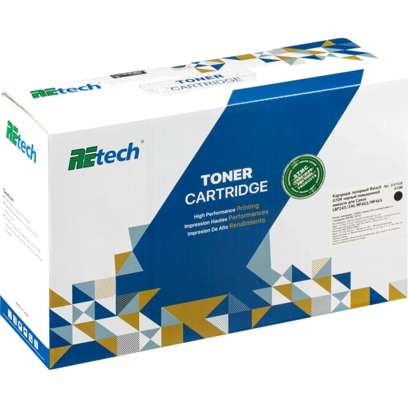 Картридж лазерный Retech 070H чер.пов.емк. для Canon LBP243/246 MF463/MF465