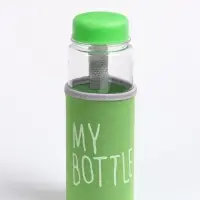 Бутылка для воды My bottle, 500 мл, 19.5&times;6 см, чехол в комплекте, цвет МИКС