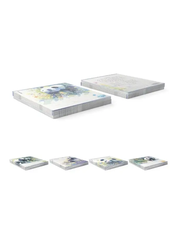 Тетрадь 24 листа в линейку ErichKrause Flower Panda, 60 г/м&sup2;, обложка мелованный картон, МИКС