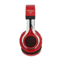 Наушники беспроводные, накладные, Luazon RX-1, Bluetooth 4.2, с микрофоном, с подсветкой LED, microSD, FM, 250 мАч, красные