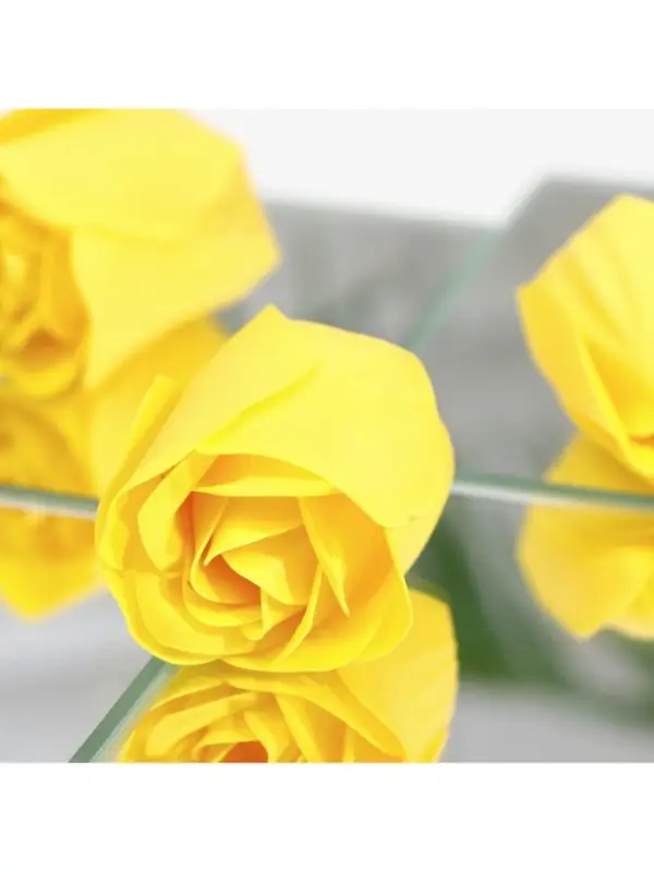 Мыльные розы, жёлтые, набор 3 шт.