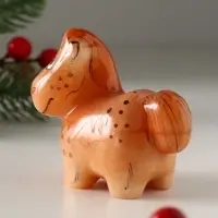 Сувенир Конь Гаврюша, 8х7,5 см, селенит