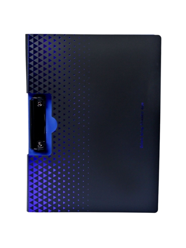 Папка с прижимом формат А4 пластик1400мкр,Черная с металлизированой отделкой МИКС Папка с прижимом формат А4 пластик1400мкр,Черная с металлизированой отделкой МИКС