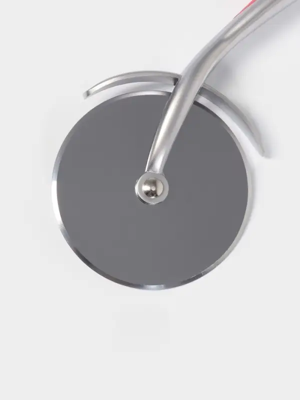 Нож для пиццы и теста Доляна Redline, 17.5 см, d=6.5 см, нержавеющая сталь, красный