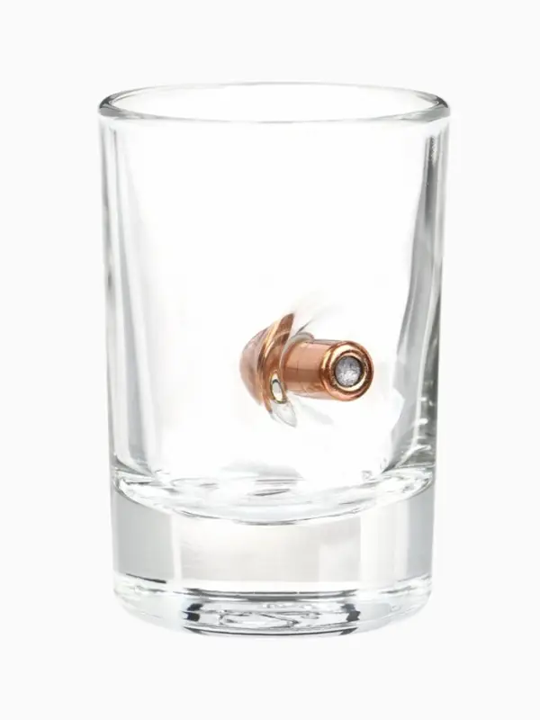 Стопки непробиваемые с пулей &laquo;С 23 февраля&raquo;, набор 2 шт., 50 мл