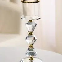 Стеклянный подсвечник на 1 свечу &laquo;Хрустальное небо&raquo;, 22.2&times;7.8&times;7.8 см