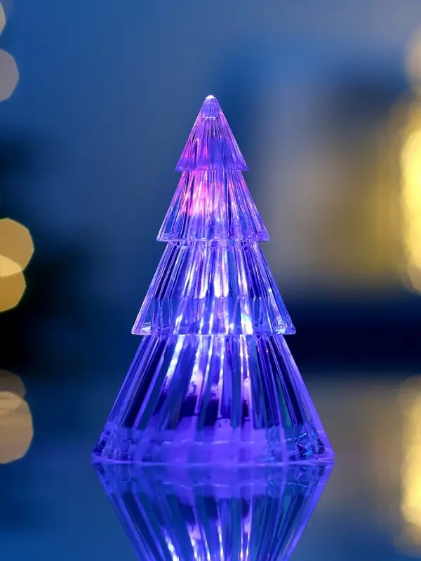 Фигура световая &laquo;Ёлочка&raquo;, 9 см, 1 LED, свечение RGB