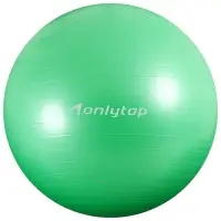 Фитбол ONLYTOP, d=85 см, 1400 г, антивзрыв, зелёный