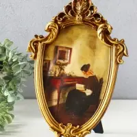 Фоторамка полистоун 15х20 см "Герб" бронза 30х20,5х2,5 см Фоторамка полистоун 15х20 см "Герб" бронза 30х20,5х2,5 см